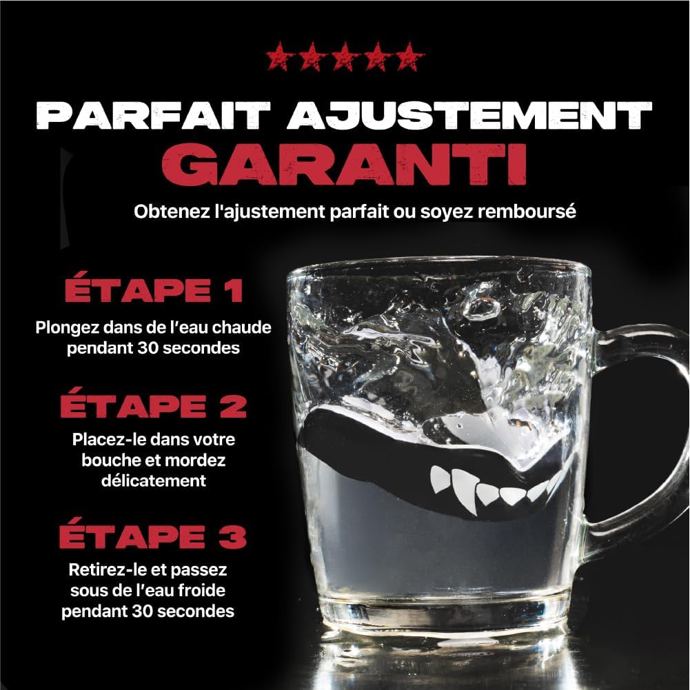 Protection Dentaire Sportive Ultime - Gouttière Coque pour Rugby, MMA, Hockey, Judo, Karaté et Boxe