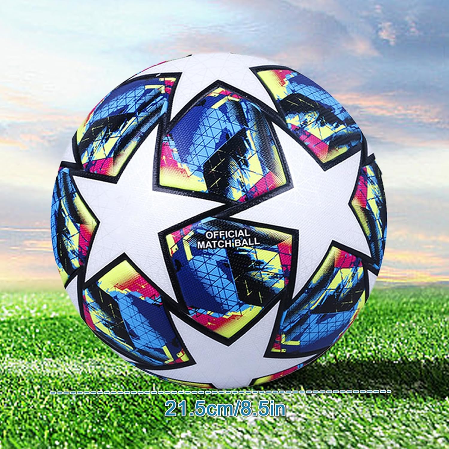 Taille 5 Ligue des Champions - Ballon de Football en Cuir Souvenir pour Match et Entraînement Adolescent et Adulte