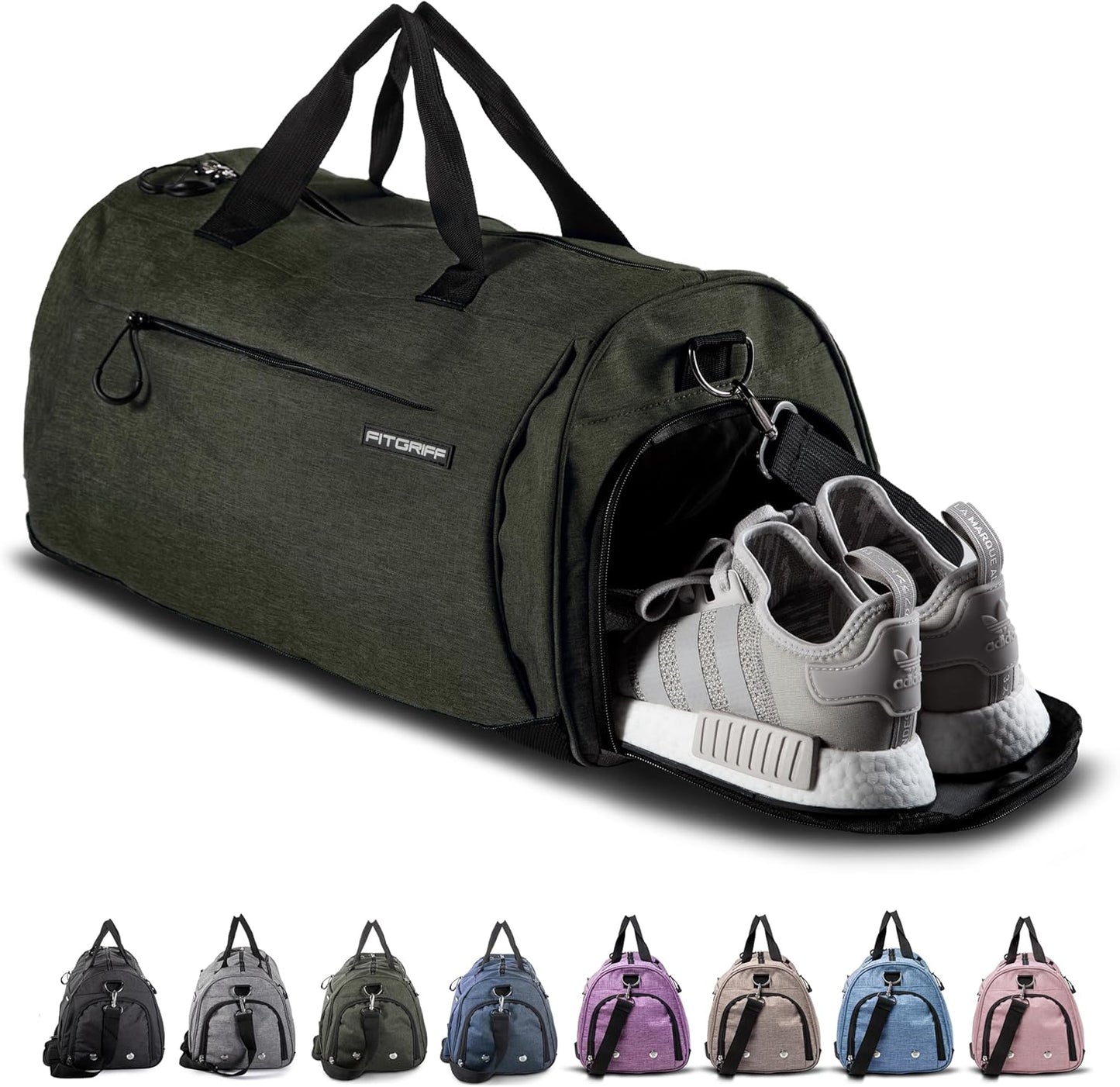 Sac de Sport Unisexe V1 - Sac de Voyage Multifonction avec Compartiments pour Chaussures et Humide - Idéal pour Gym, Fitness et Week-end - Duffel Bag