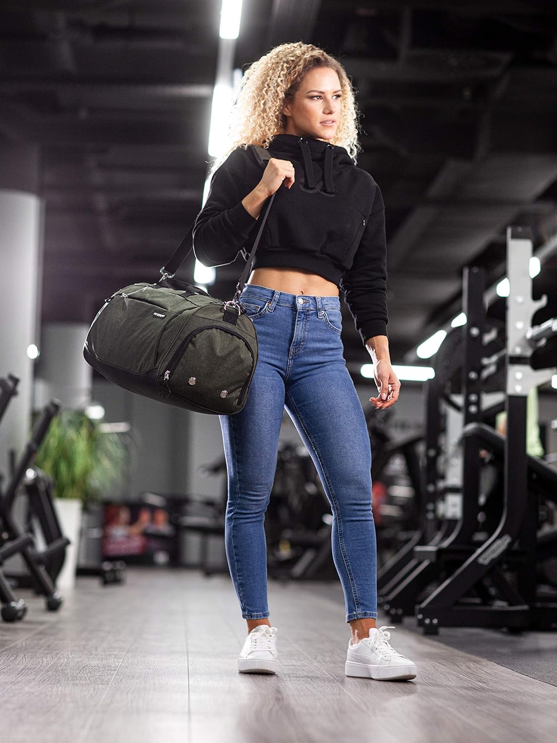 Sac de Sport Unisexe V1 - Sac de Voyage Multifonction avec Compartiments pour Chaussures et Humide - Idéal pour Gym, Fitness et Week-end - Duffel Bag